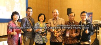 Indonesian Quality Award 2016 : BINUS University Berhasil Meraih Gold Award & capai Band “Emerging Industry Leader”
