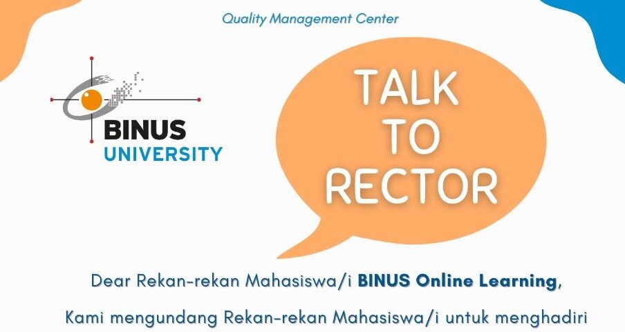 Talk To Rector (BINUS Online Learning)